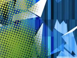 Green Halftones vs the Blue Squares Stock Footage