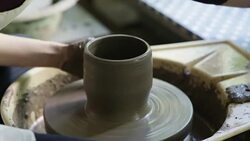 Woman Working Potters Stock Footage