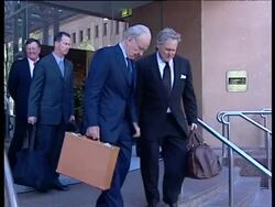 Rupert Murdoch & Lachlan Murdoch Stock Footage