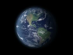 Earth 360 rotation and zoom centered on Iceland Stock Footage