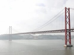 Bridge at Lisbon Stock Footage