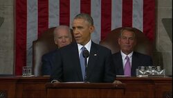 President Barack Obama declared Tuesday night that the "shadow of crisis" has passed and urged Congress to build on economic gains by raising taxes on the wealthiest Americans to pay for reductions for the middle class. (Jan. 20) News Clip