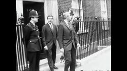 SYND 05 10 68 FORMER GOVERNOR OF PENNSYLVANIA WILLIAM SCRANTON MEETS BRITISH PREMIER HAROLD WILSON Instructional Video