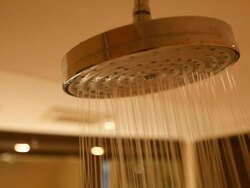 HD:Water drop from shower. Stock Footage