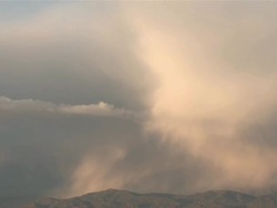MS T/L View of Majestic Western Clouds Rolling Over Mountains, New Mexico, Brillant Color & light / Telluride, Colorado, United States Stock Footage