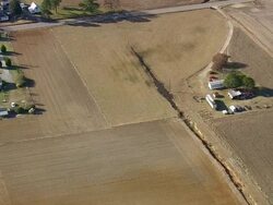 MS AERIAL View of farm house / North Carolina, United States Stock Footage