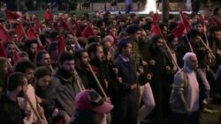 CLEAN : Protest march at American embassy commemor News Clip