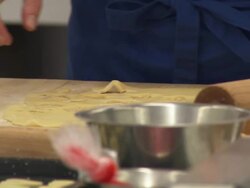 MAKING COOKIES Stock Footage