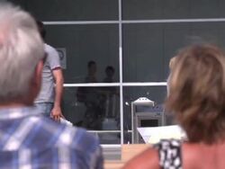 Eindhoven Airport exteriors on sunny day News Clip