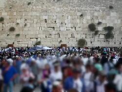 Western Wall Entrance Stock Footage