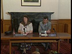 UK: LONDON: IRELAND &amp; UK HOLD TALKS TO SALVAGE PEACE PROCESS News Clip