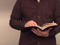 Reading the Word (HD,NTSC) Stock Footage