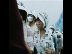 SYND 15 9 75 RADICAL STUDENTS DEMONSTRATE IN TOKYO, MINSTERS LEAVE FOR KOREA TALKS Instructional Video