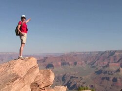 HD: Sightseeing Grand Canyon Stock Footage
