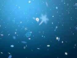 Loopable Christmas Snow Flakes Stock Footage