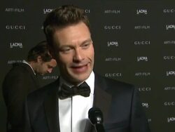 INTERIVEW - Ryan Seacrest at 2014 LACMA Art+Film Gala Honoring Barbara Kruger And Quentin Tarantino Presented By Gucci Stock Footage