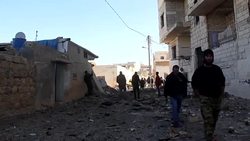 CLEAN : Air strikes hit Binnish in northern Syria News Clip