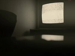 Empty old analog TV screen Stock Footage