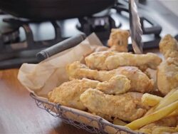 Fried Chicken Stock Footage