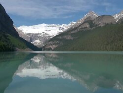 MS Moraine lake at Banff National Park / Lake Louise, Alberta, Canada Stock Footage