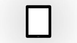 Baseball in Touchscreen Tablet Stock Footage