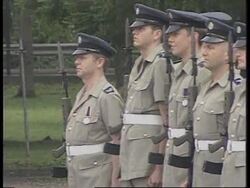 HONG KONG: BRITISH ROYAL AIR FORCE CEREMONIAL FAREWELL PARADE News Clip