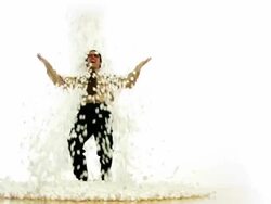 Foam Rain Businessman Stock Footage
