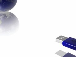 Earth 01 Connect to USB Stock Footage