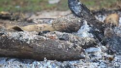 fire is extinguished. Stock Footage