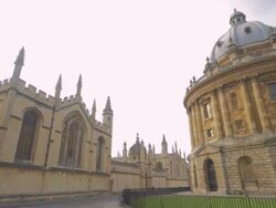 Radcliffe Camera,Oxford,PAN Stock Footage