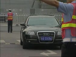 More on order to take half of all gov't cars off Beijing roads for Olympics News Clip