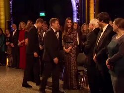 Prince William & Catherine Seated For Screening News Clip