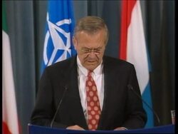 Presser from Rumsfeld and Robertson News Clip