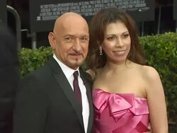 Sir Ben Kingsley and Daniela Lavender at the 'Prince Of Persia: The Sands Of Time' Premiere at Hollywood CA. (Footage by WireImage Video/GettyImages) Stock Footage