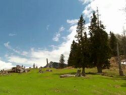 Idyllic Alpine Cottage Stock Footage