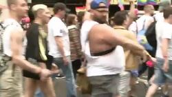 2015 NYC Gay Pride Parade Stock Footage