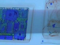 Airport scanner Stock Footage