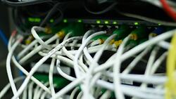 Network cable Stock Footage