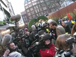 Gnomeo and Juliet 3D Premiere Stock Footage