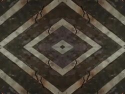 Symmetrical Reflections in Concrete Bunker Stock Footage