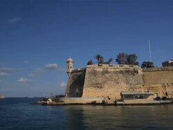 SAFE HAVEN GARDENS WATCH TOWER Stock Footage