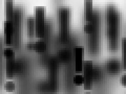 EXCLAMATION MARK : mosaic, white back - (TRANSITION) Stock Footage