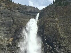 MS Shot of Takkakaw Falls / Yoho Nationalpark, British Columbia, Canada Stock Footage