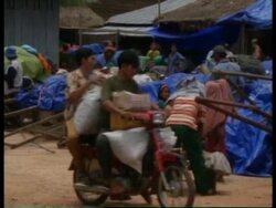 THAILAND: CAMBODIAN REFUGEES HEAD FOR THAI BORDER News Clip