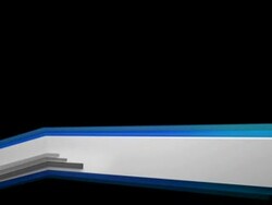 3D Panels Lower Third - Blue (Full HD) Stock Footage