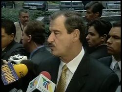 BELGIUM: BRUSSELS: MEXICAN PRESIDENT FOX AT EU HQ News Clip