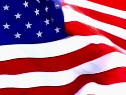 NTSC: Looping US Flag. HD Progressive Frames Stock Footage