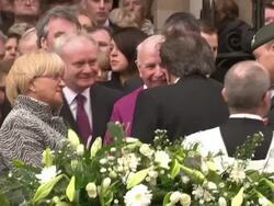 Frank Carson's Coffin Carried From Church. News Clip