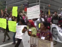 People's Climate March - NYC Stock Footage