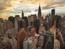 New York sunset time lapse. Stock Footage